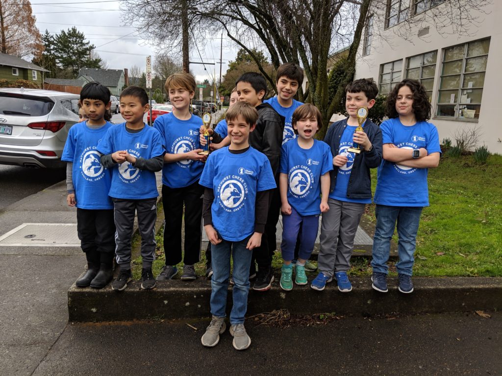 Hayhurst Chess Team After Winning Second Consecutive Regional Championship